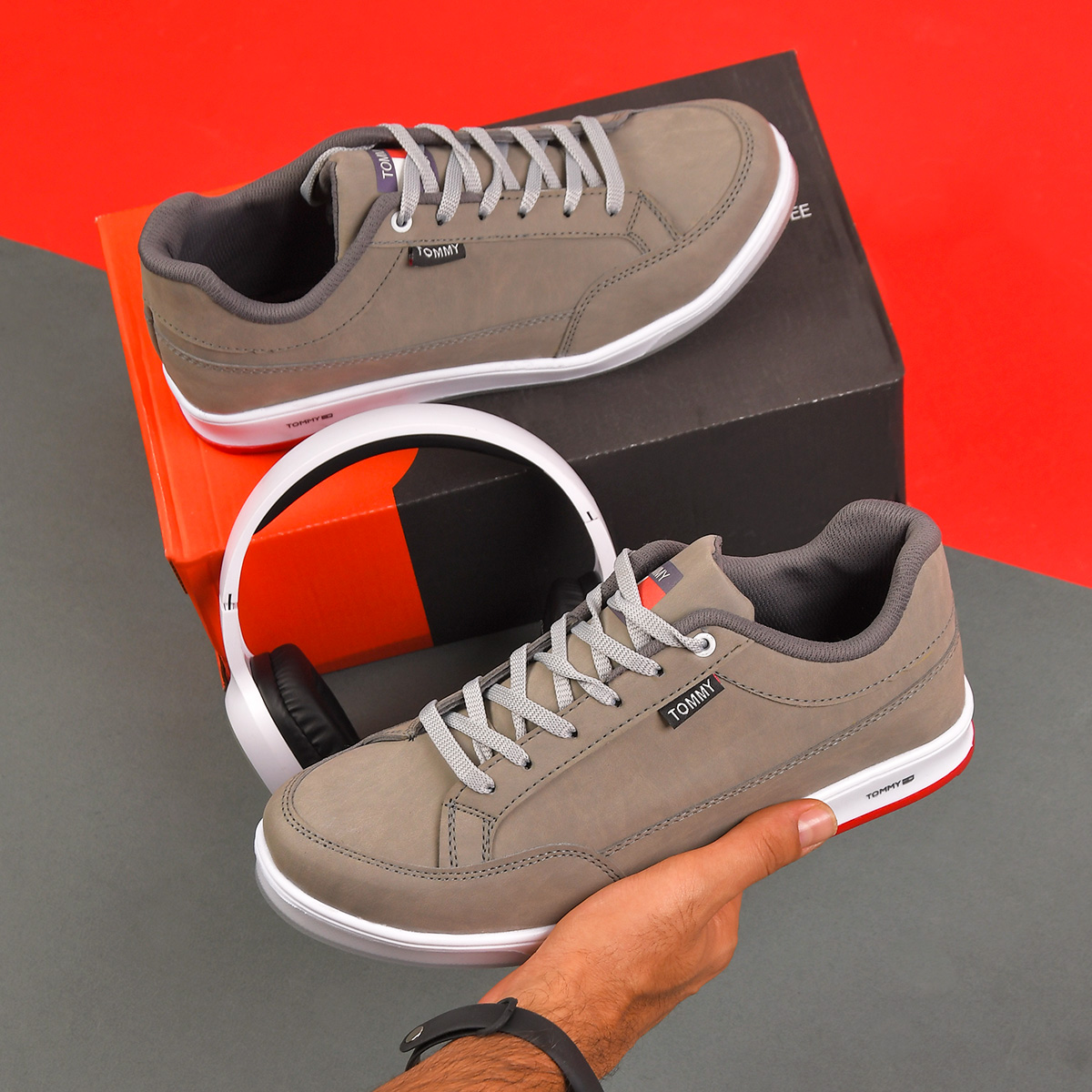 كفش مردانه طوسي  مدلBamdad