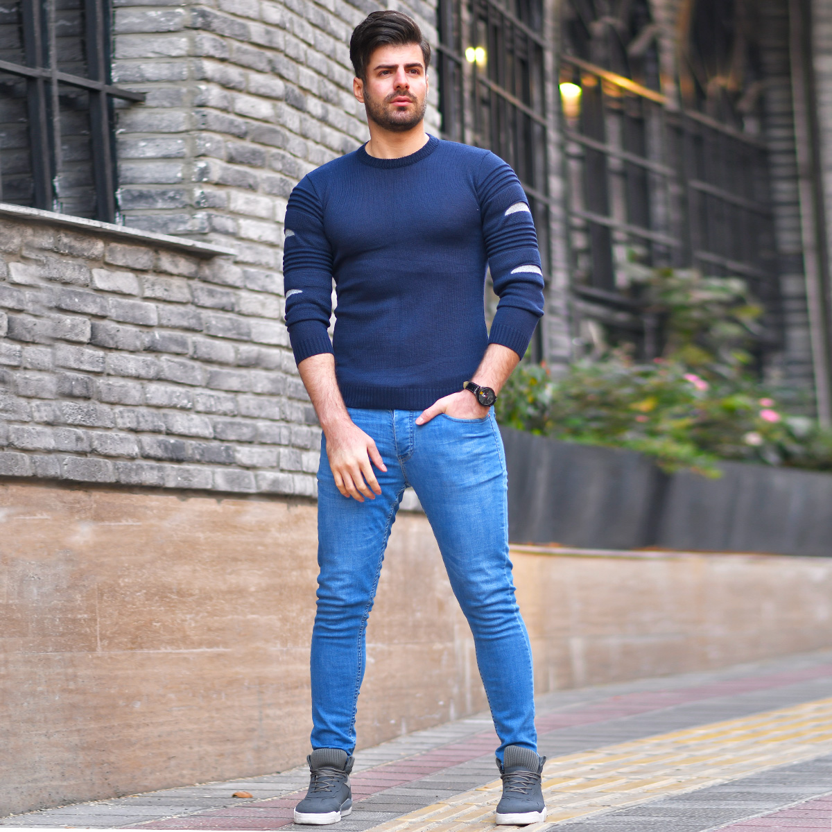 پلیوربافت مردانه مدلELYAD