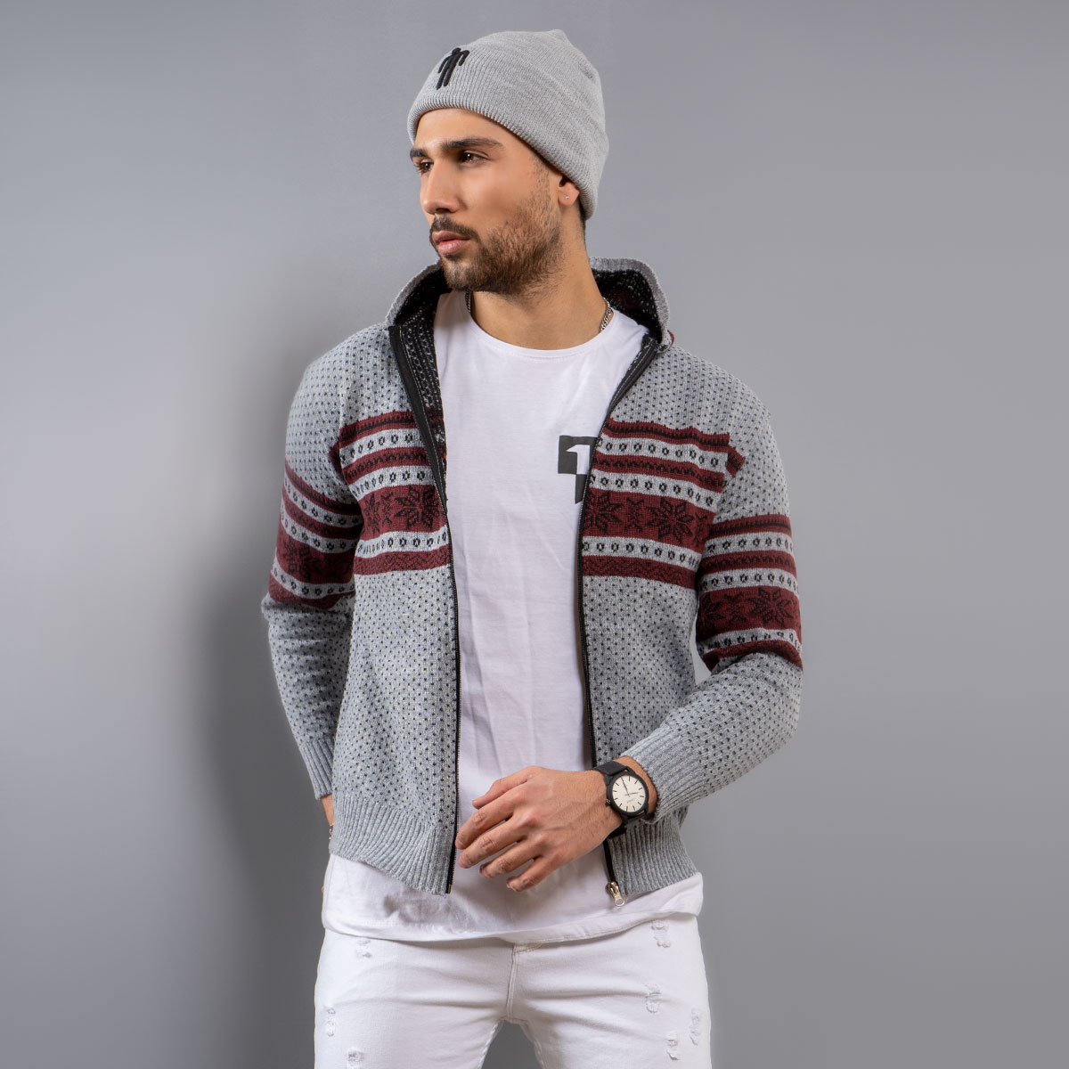 سوئیشرت بافت مردانه مدل Artin