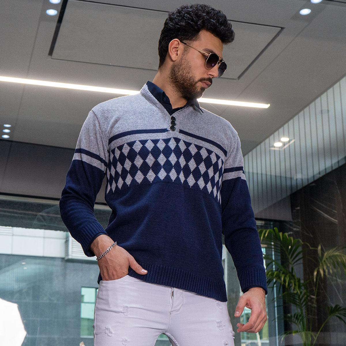 پلیوربافت مردانه مدل Ariste