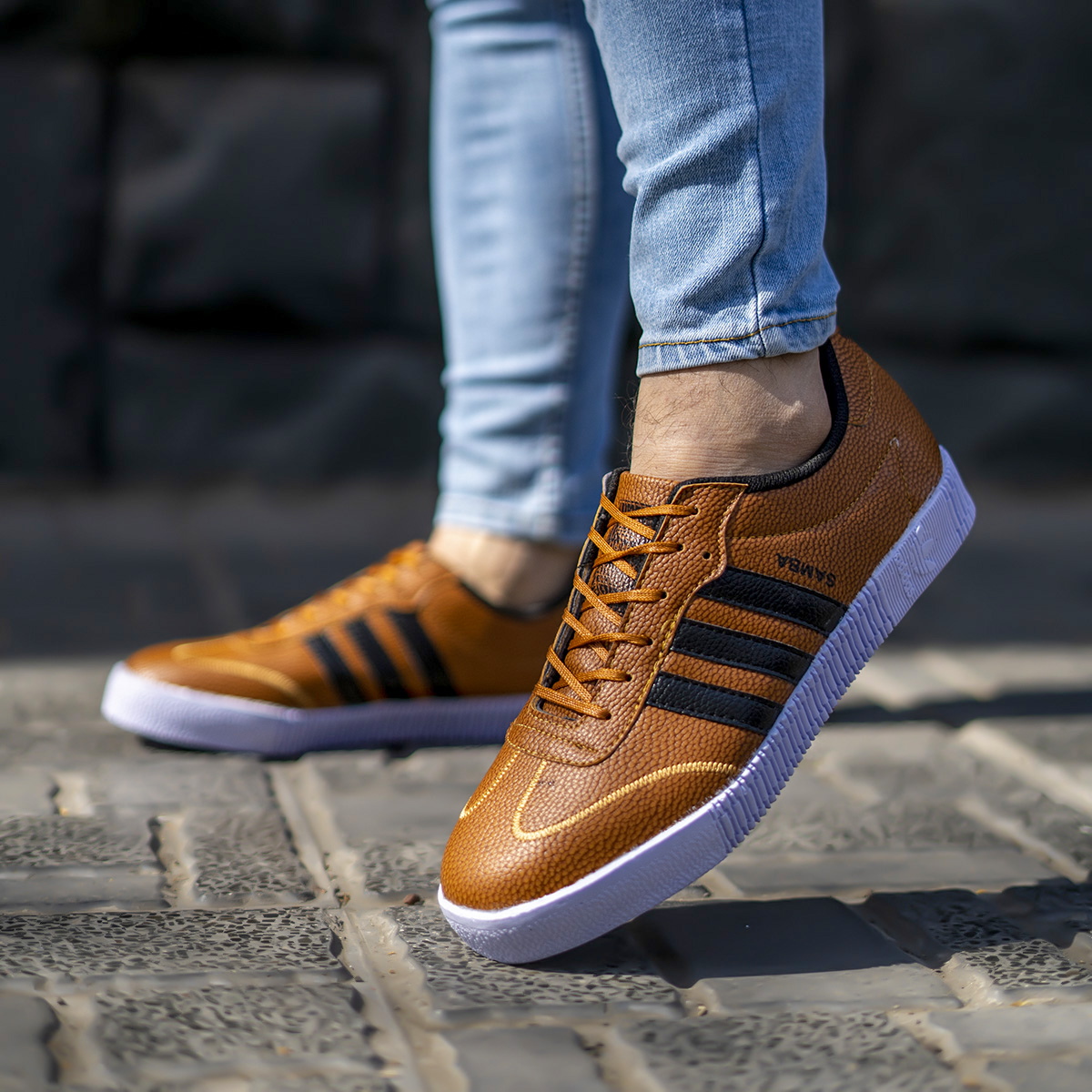 کفش adidas مردانه عسلی مدل Samba