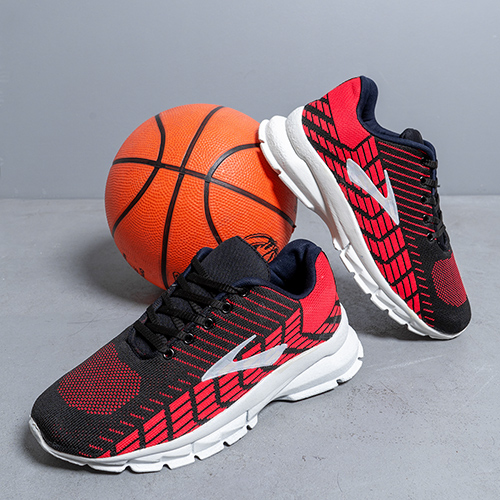 کفش ورزشی مردانه مشکی قرمز مدل Karlos