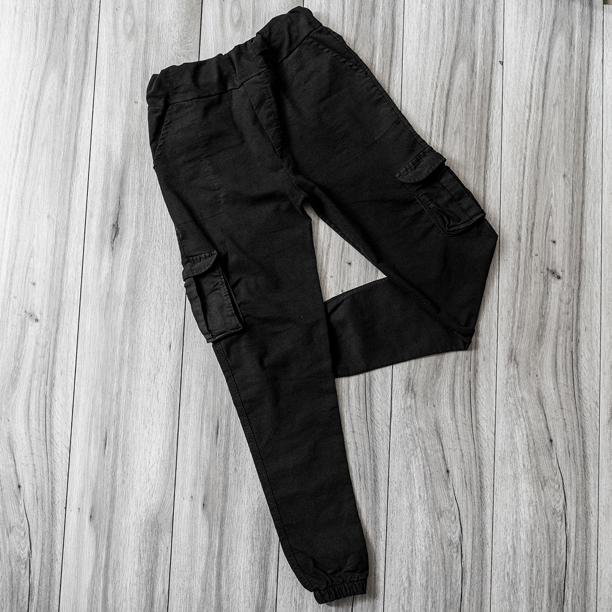 شلوار اسلش مردانه مشکی مدل Rashil