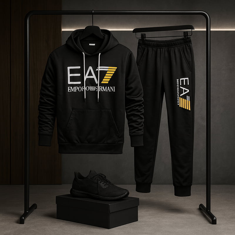 ست هودی شوار EA7 مردانه مدل Dalka