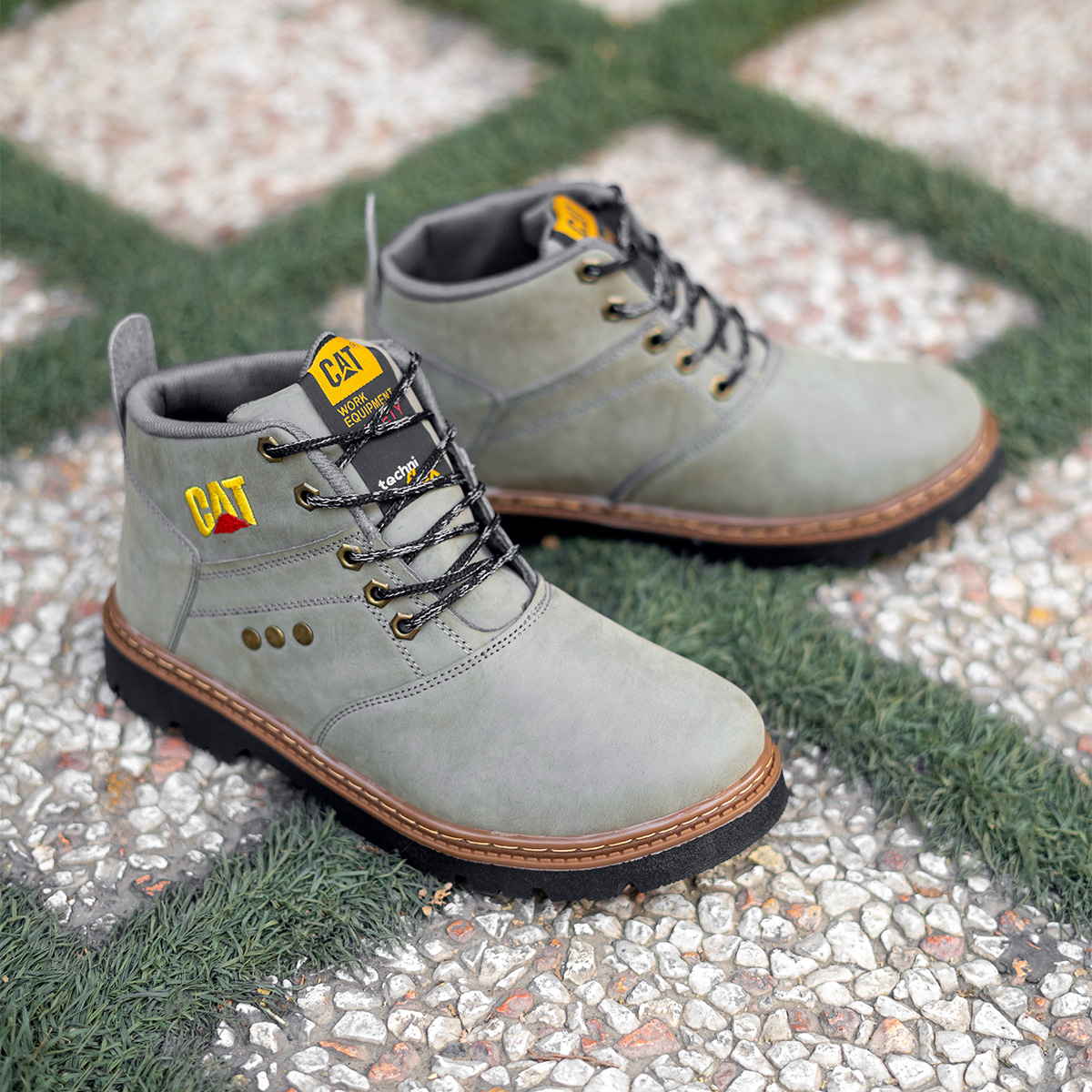 نیم بوت Catمردانه سبز مدل Scot