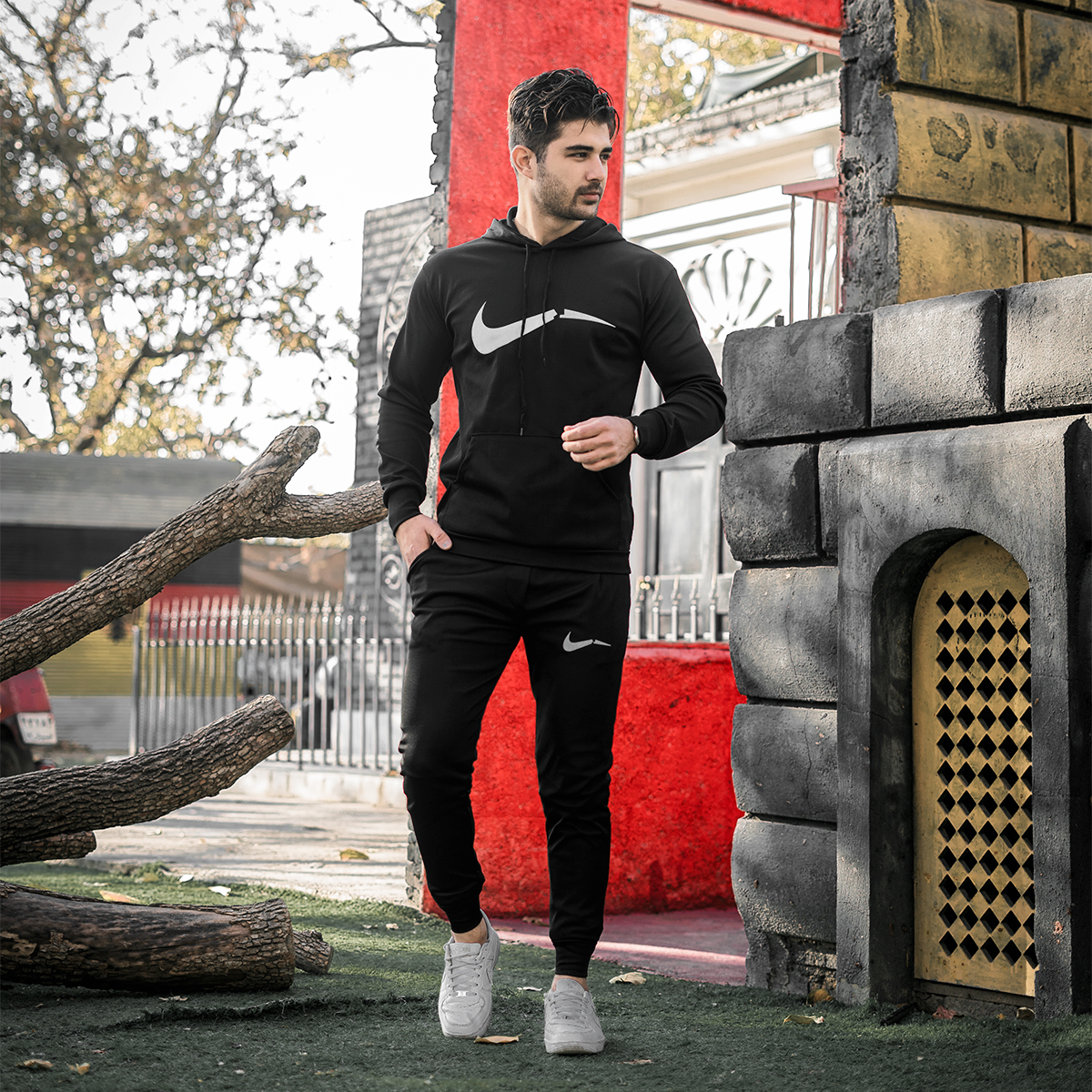 ست هودی شلوار مردانه نایک شکسته Panah