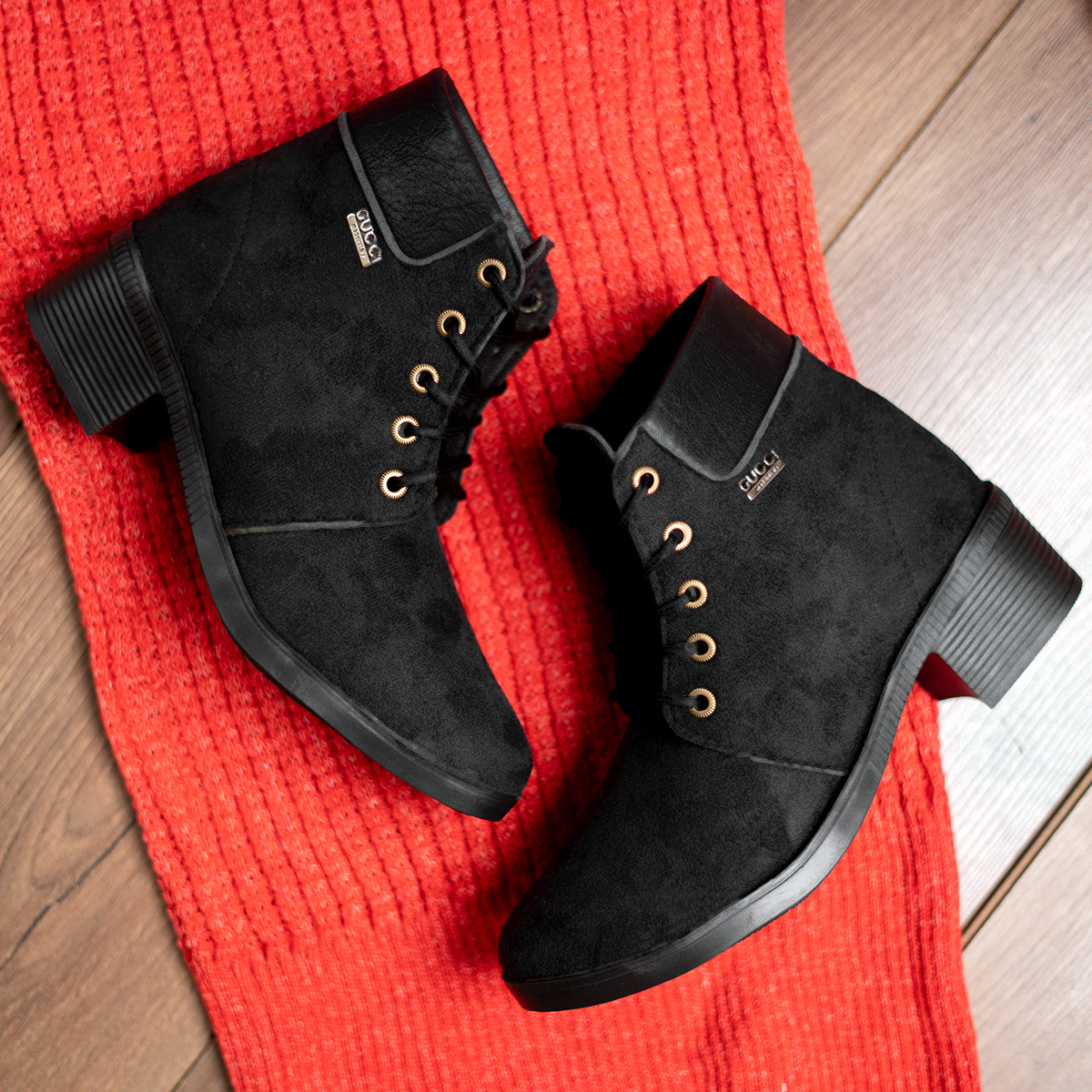 نیم بوت دخترانه مشکی مدل Diana