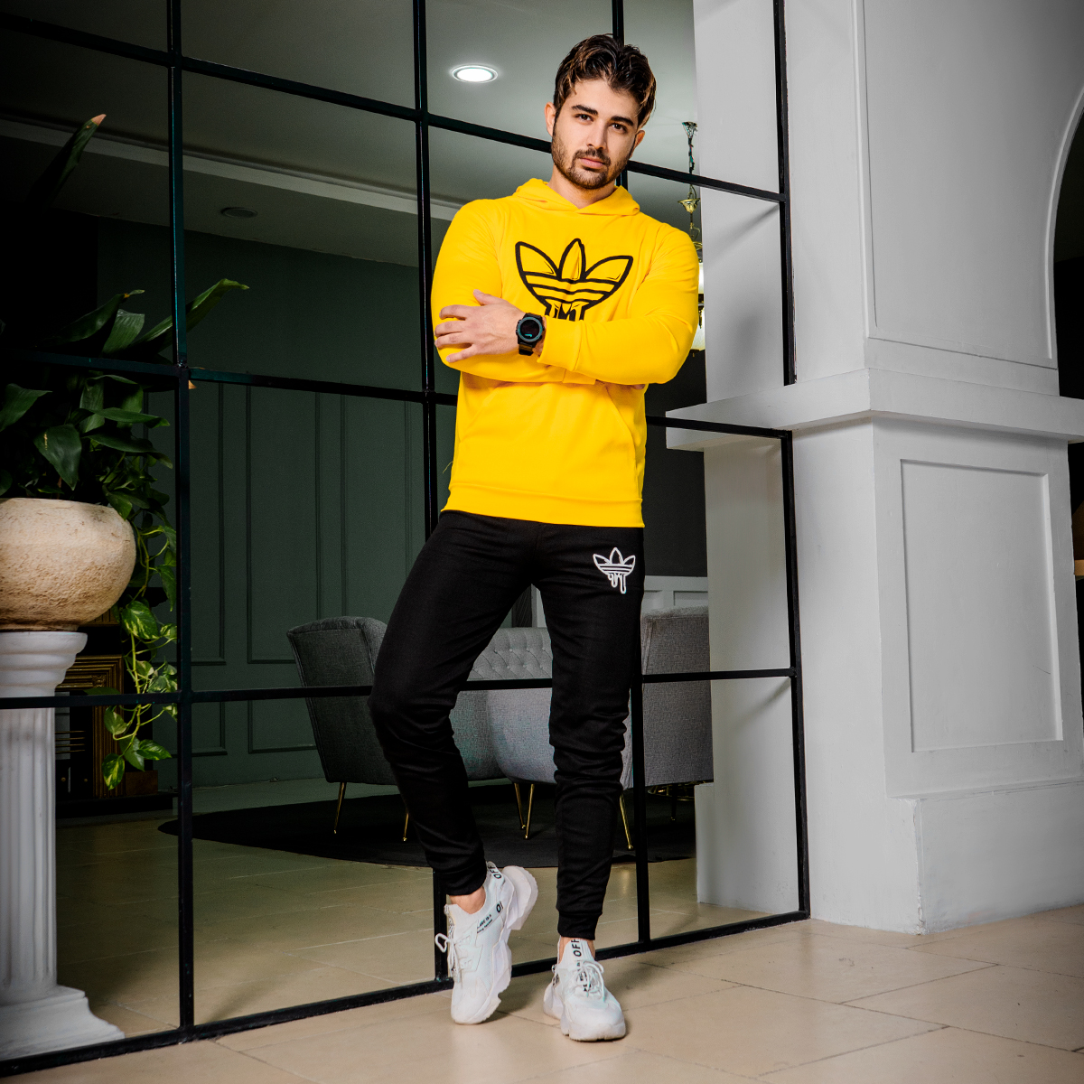 ست هودی شلوار آدیداس مردانه مدل Diyar