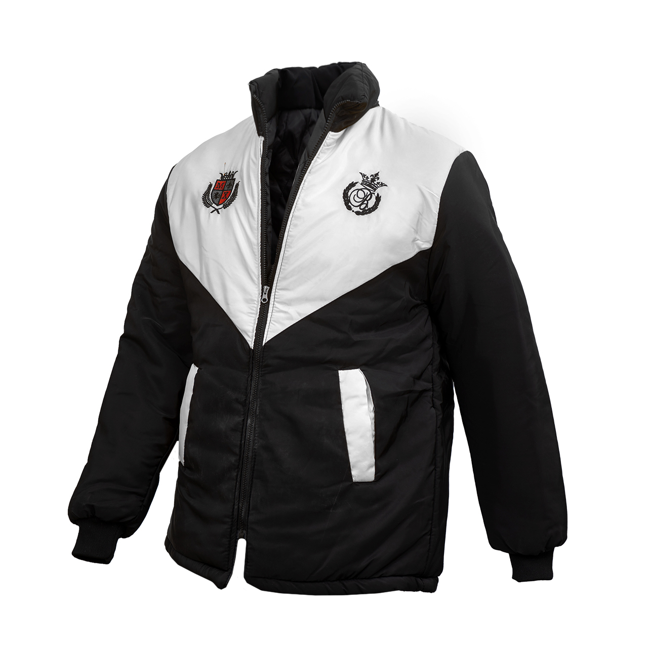 کاپشن مردانه مشکی سفید مدل Arin