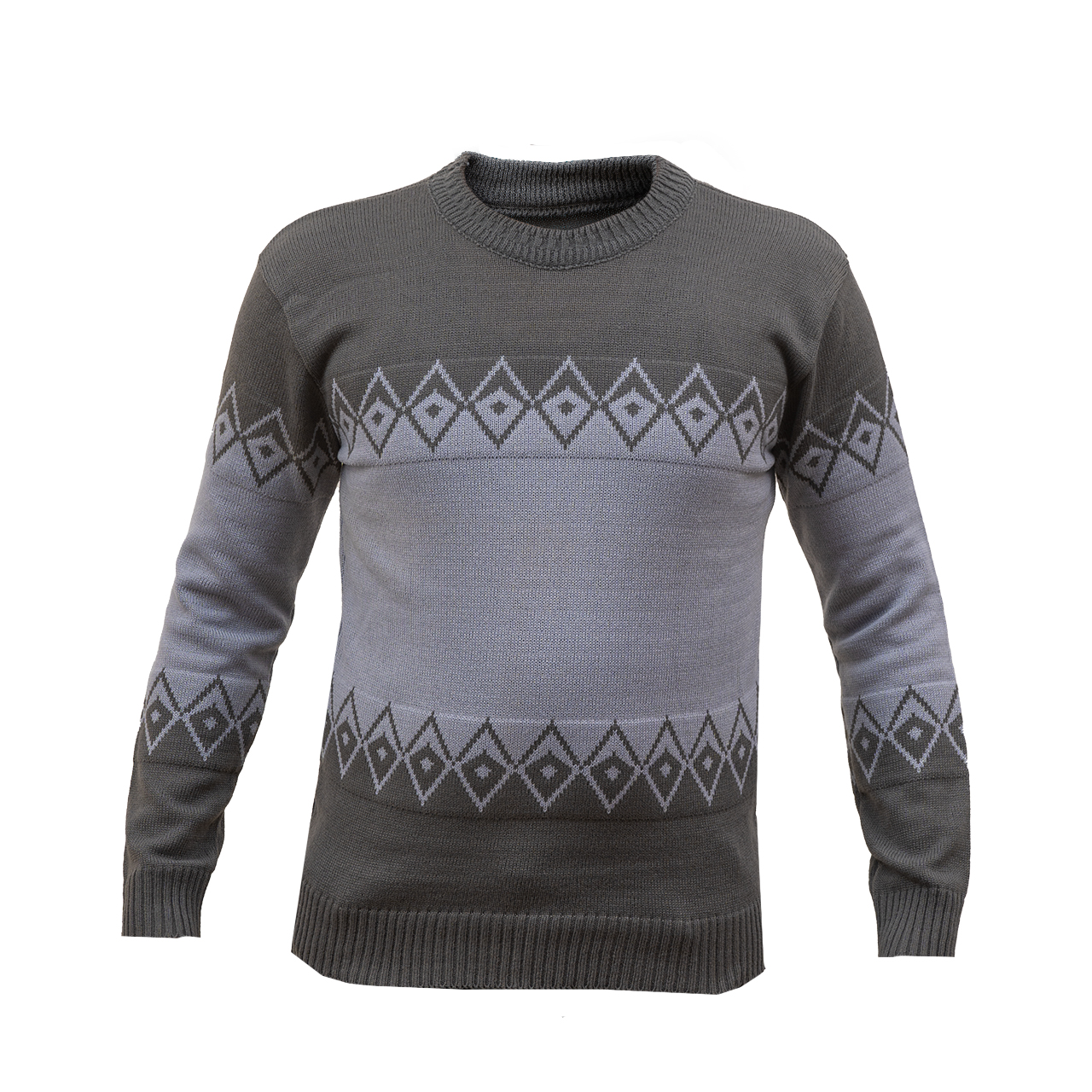 پلیور مردانه دودی طوسی(T) مدل roter