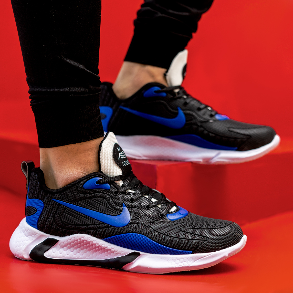 کفش ورزشی نایک مشکی آبی مردانه مدلB709