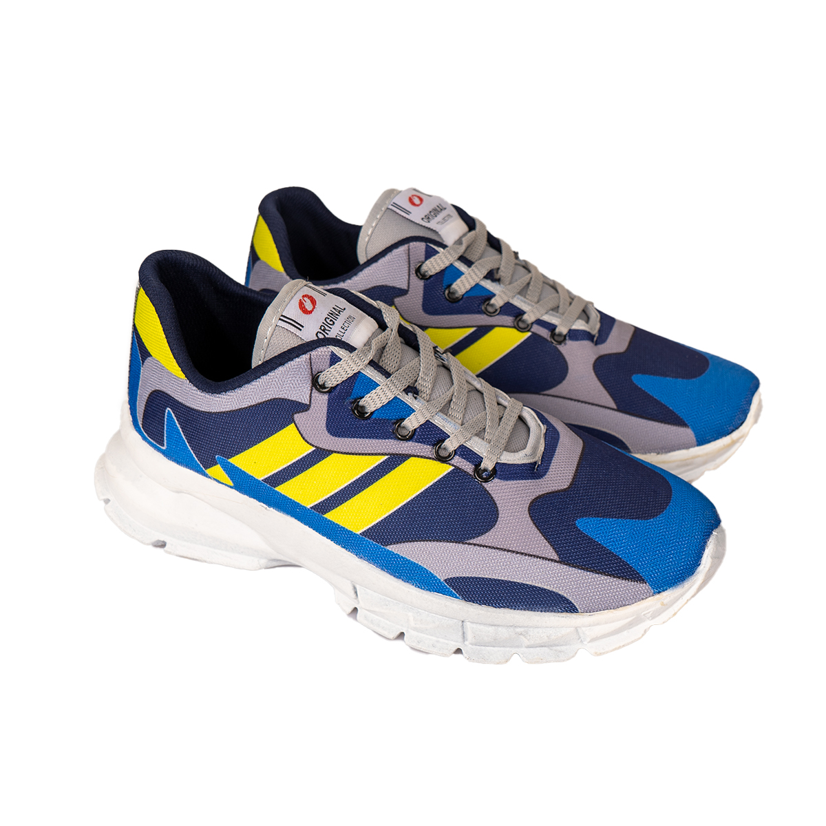 کفش ورزشی Adidas مردانه زرد آبی مدل Tacha