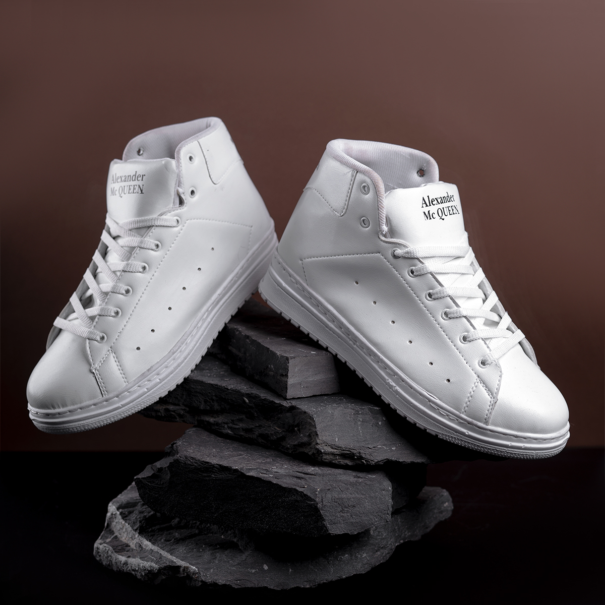 کفش مردانه ساقدار سفید مدل Makoin