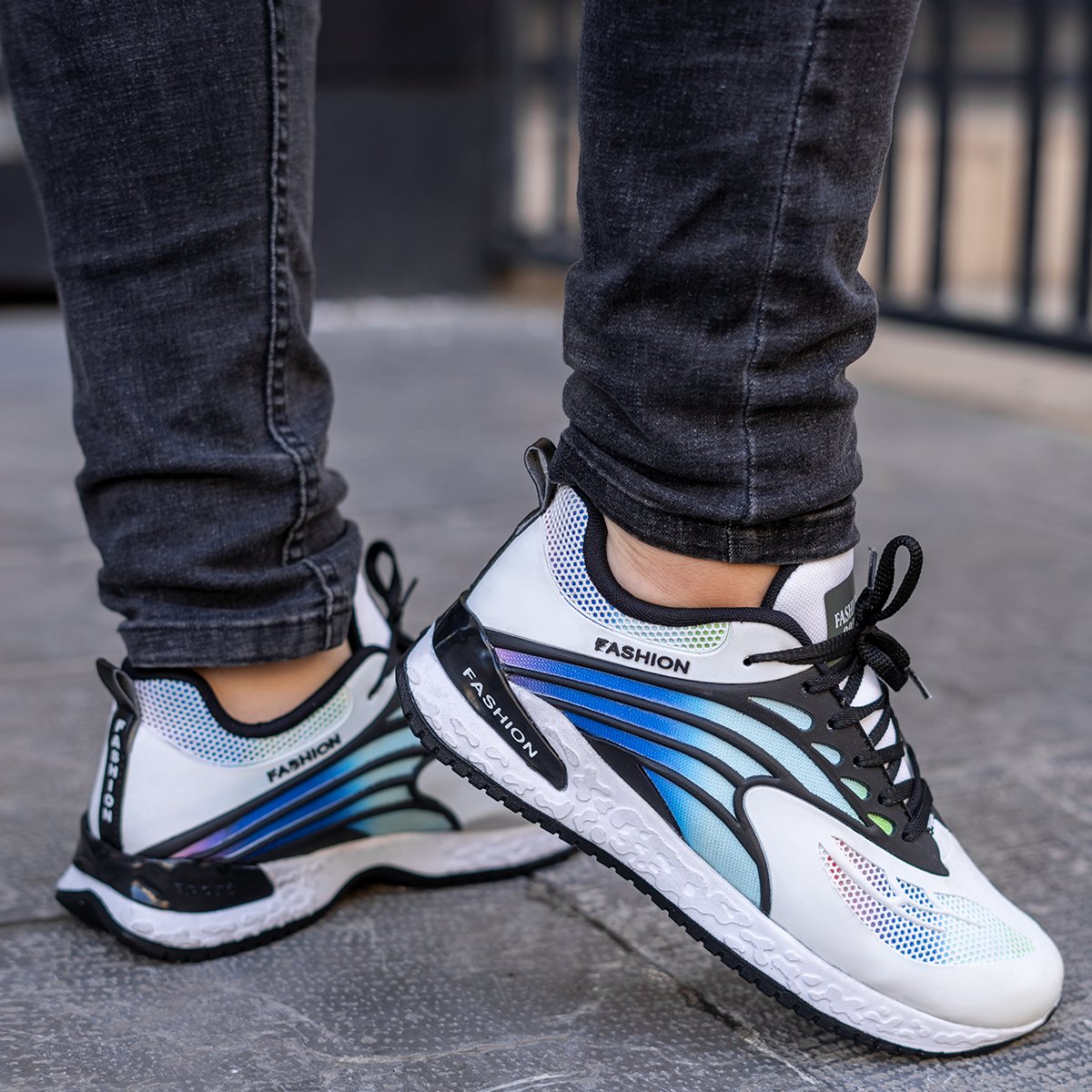 کفش ورزشی Fashion مردانه سفید مدلG550
