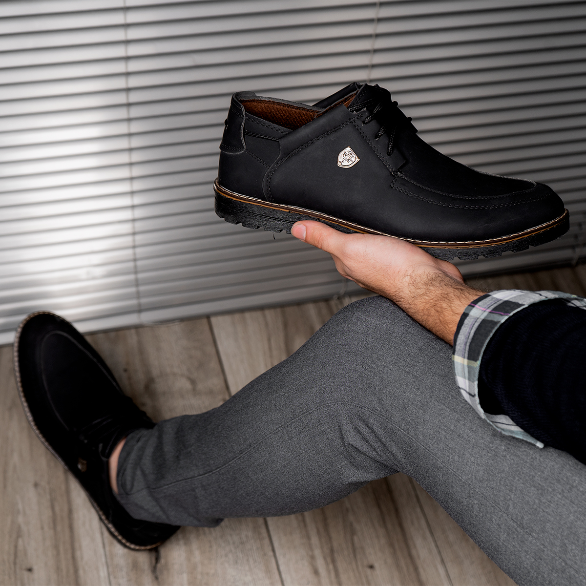 کفش مشکی مردانه مدل Yamin