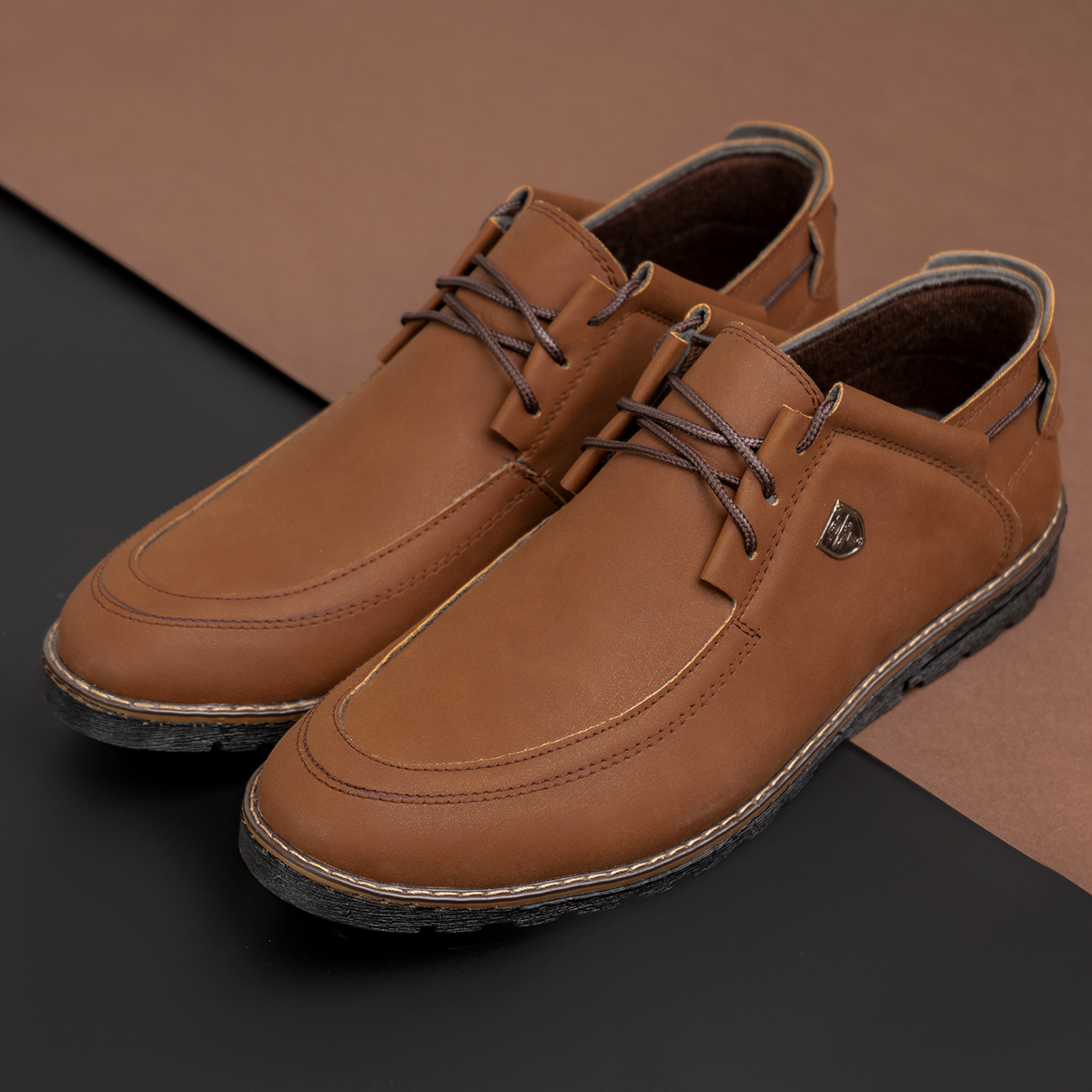 کفش قهوه ای مردانه مدل Yamin