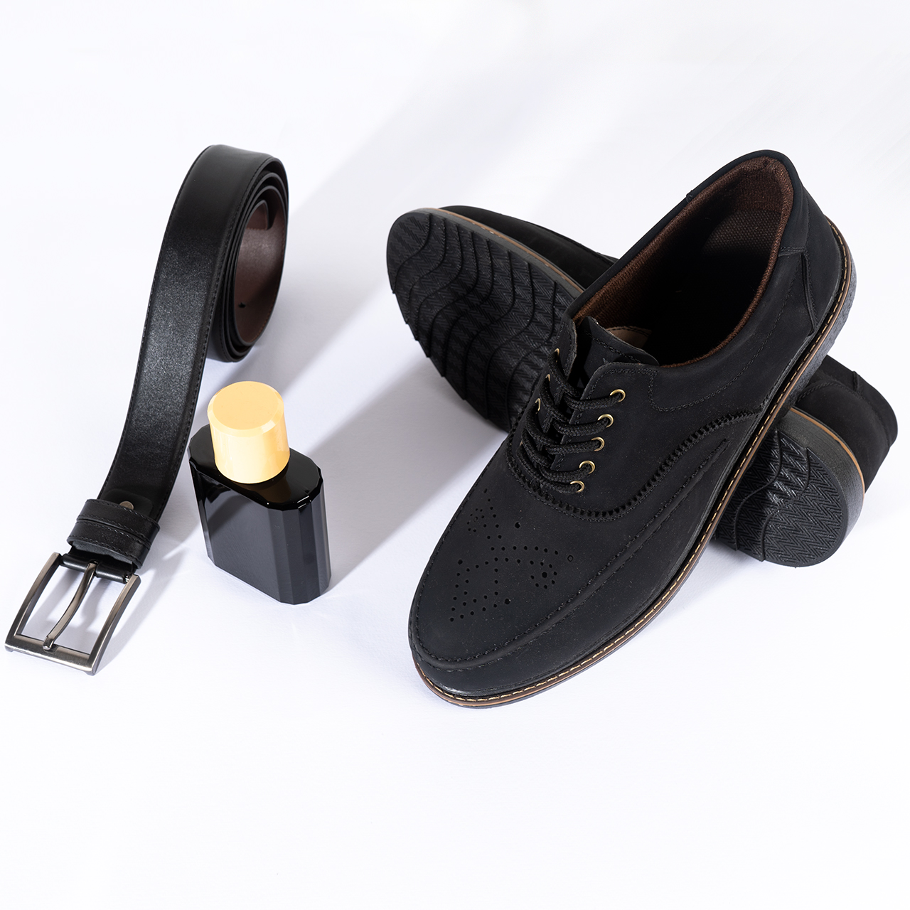 کفش تخت مشکی مردانه مدل Radin