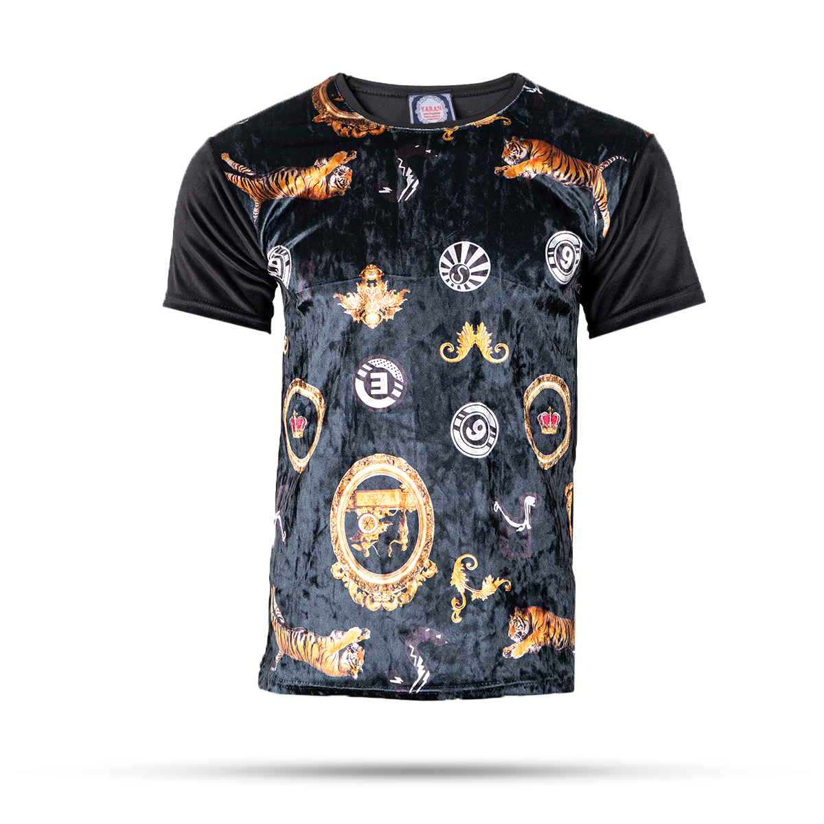 تیشرت مخمل مردانه طرح ببر مدلKami