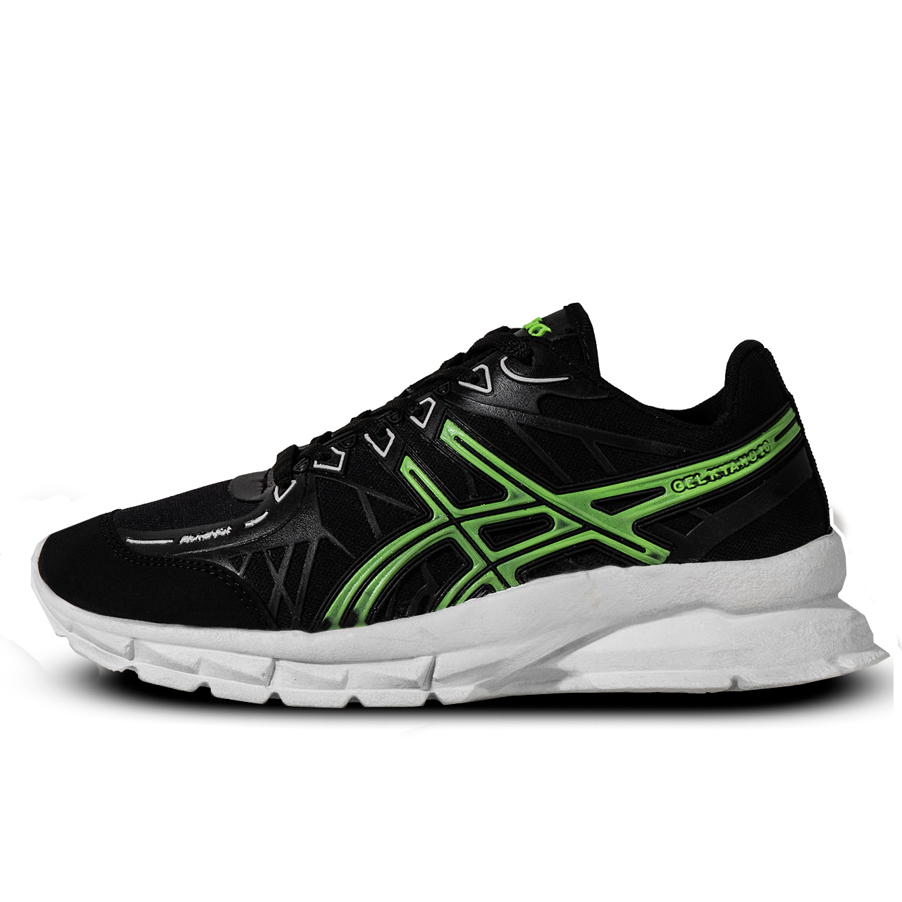کفش ورزشی Asics مردانه مشکی سبز مدل Kaloni