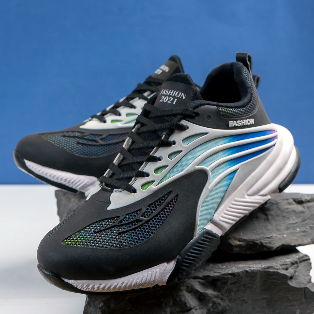 کفش ورزشی Fashion مردانه مشکی مدلG550