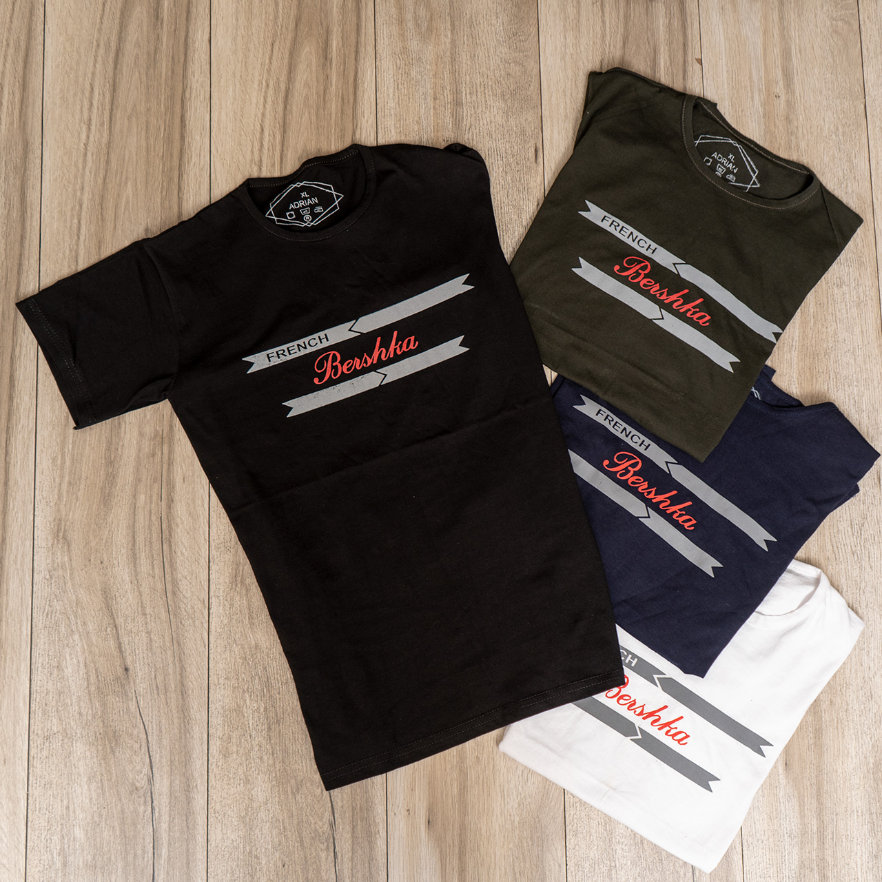 تیشرت مردانه سفید(T) مدل FRENCH