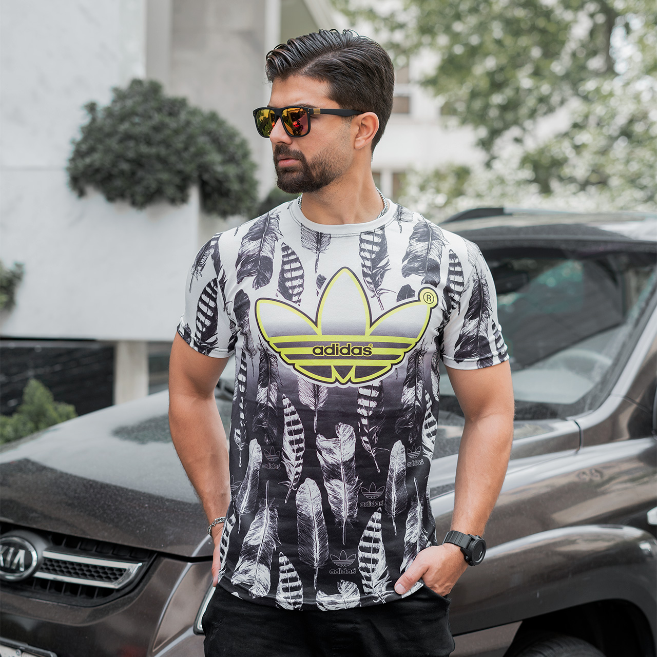 تیشرت آدیداس طرح پرمردانه مدل C25