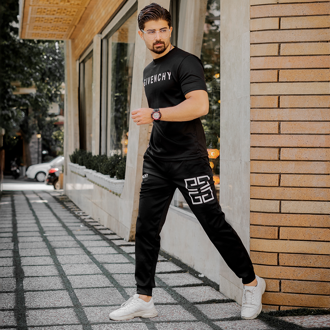 ست تیشرت شلوار Givenchy مردانه مدل G52