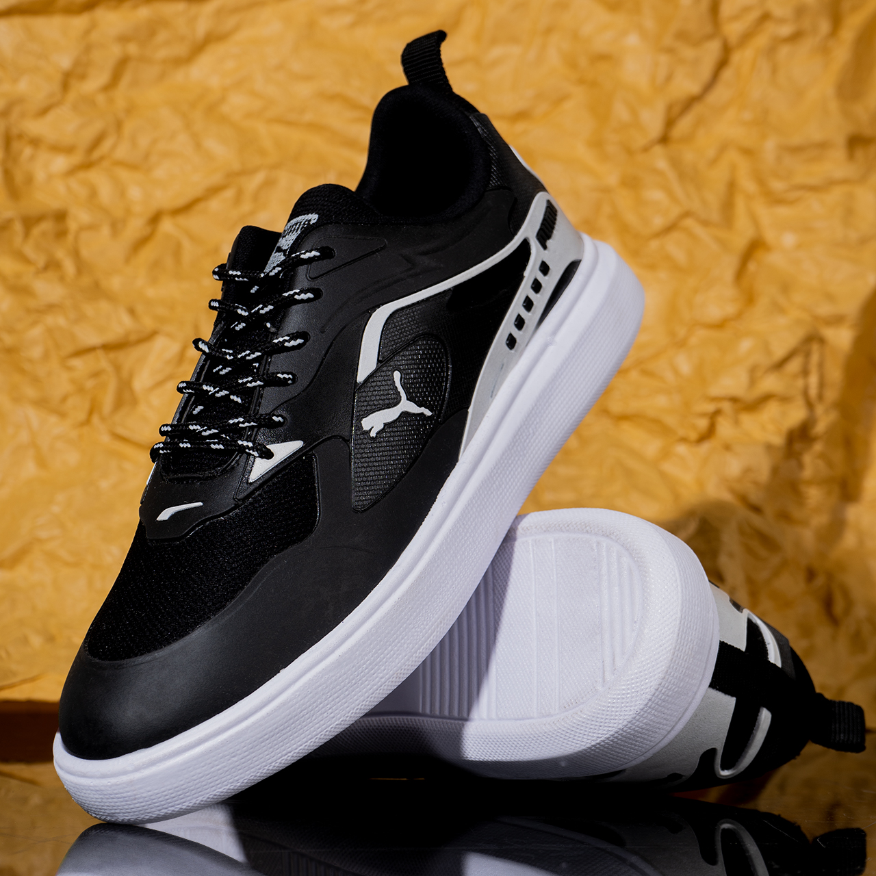 کفش تخت مردانه پوما-مشکی مدل Parin