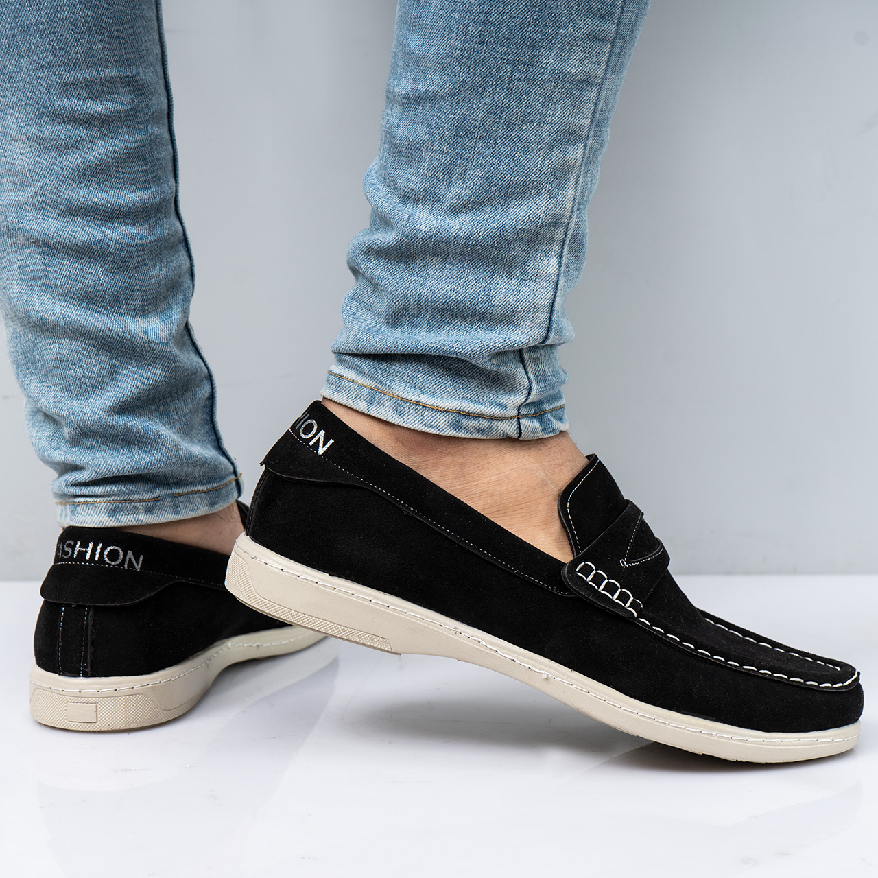 کفش کالج مشکی مردانه مدل Aril