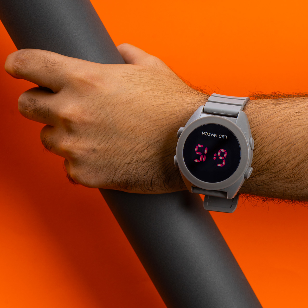 ساعت دیجیتال LED طوسی مدل M22