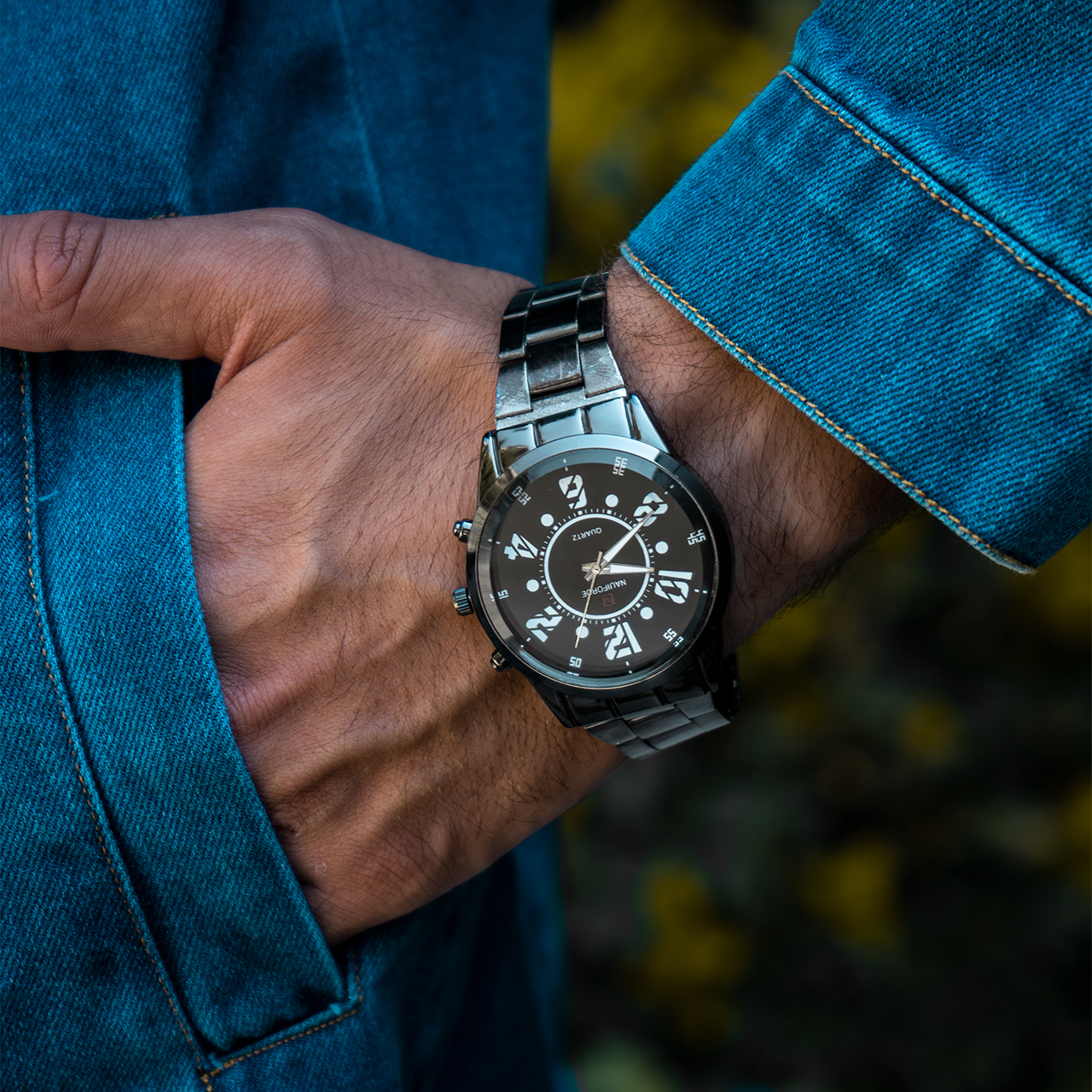 ساعت مردانه مشکی مدل Quartz