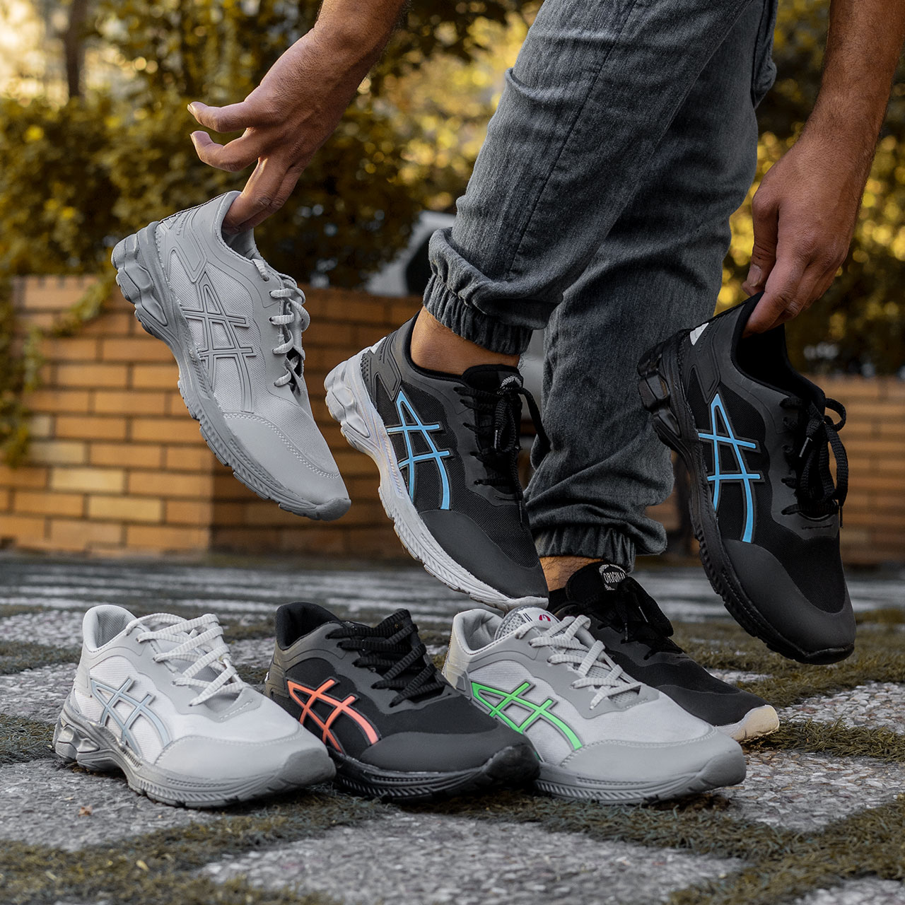 کفش ورزشی طوسی مردانه مدل Rail