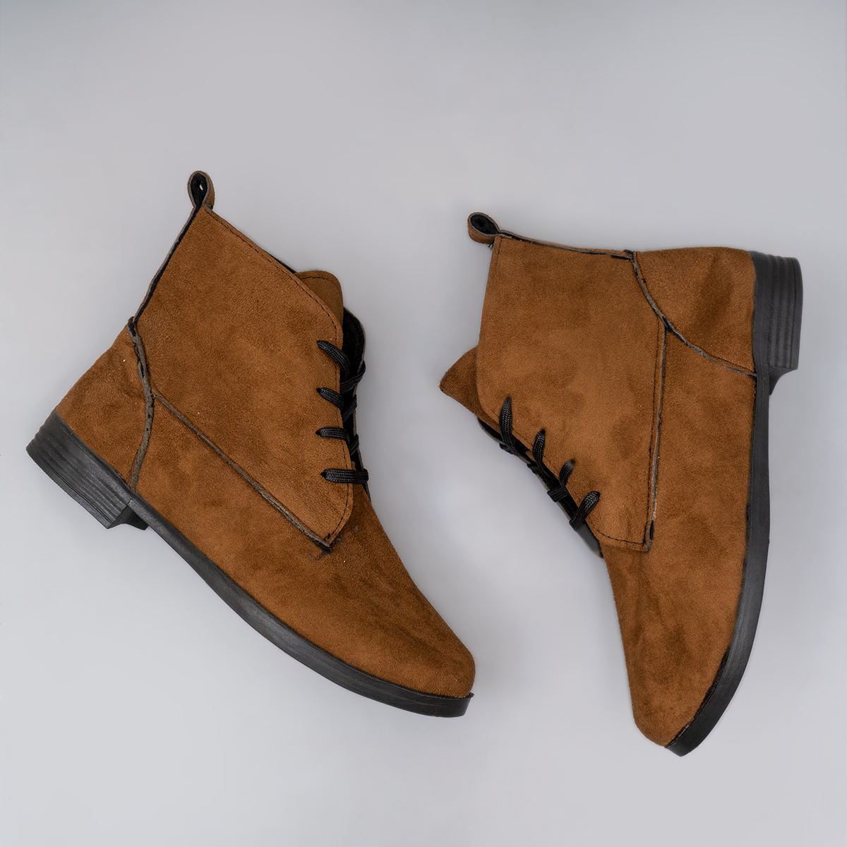 نیم بوت زنانه قهوه ای مدل X231