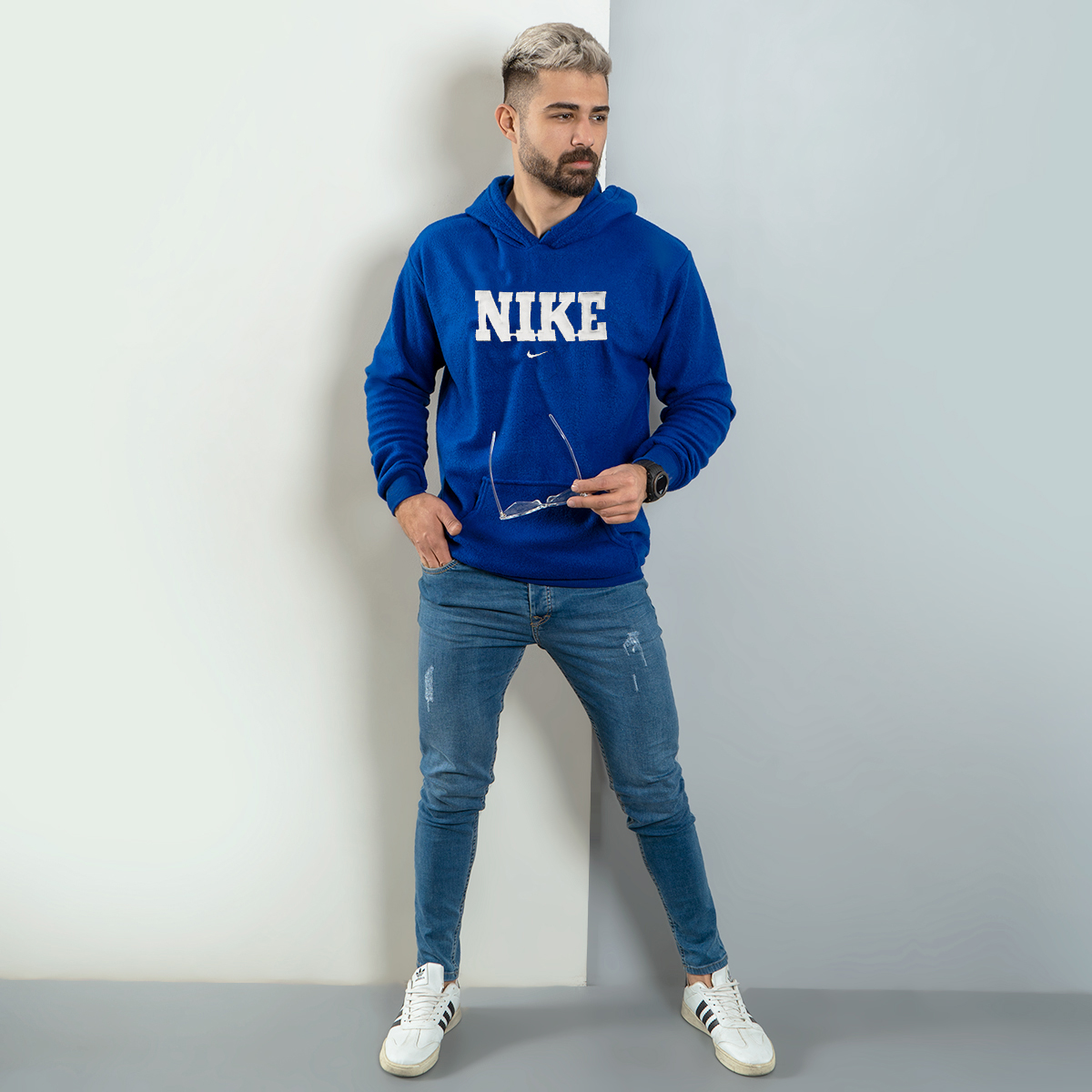 هودی نایک آبی ( سفید) مردانه مدل Rator