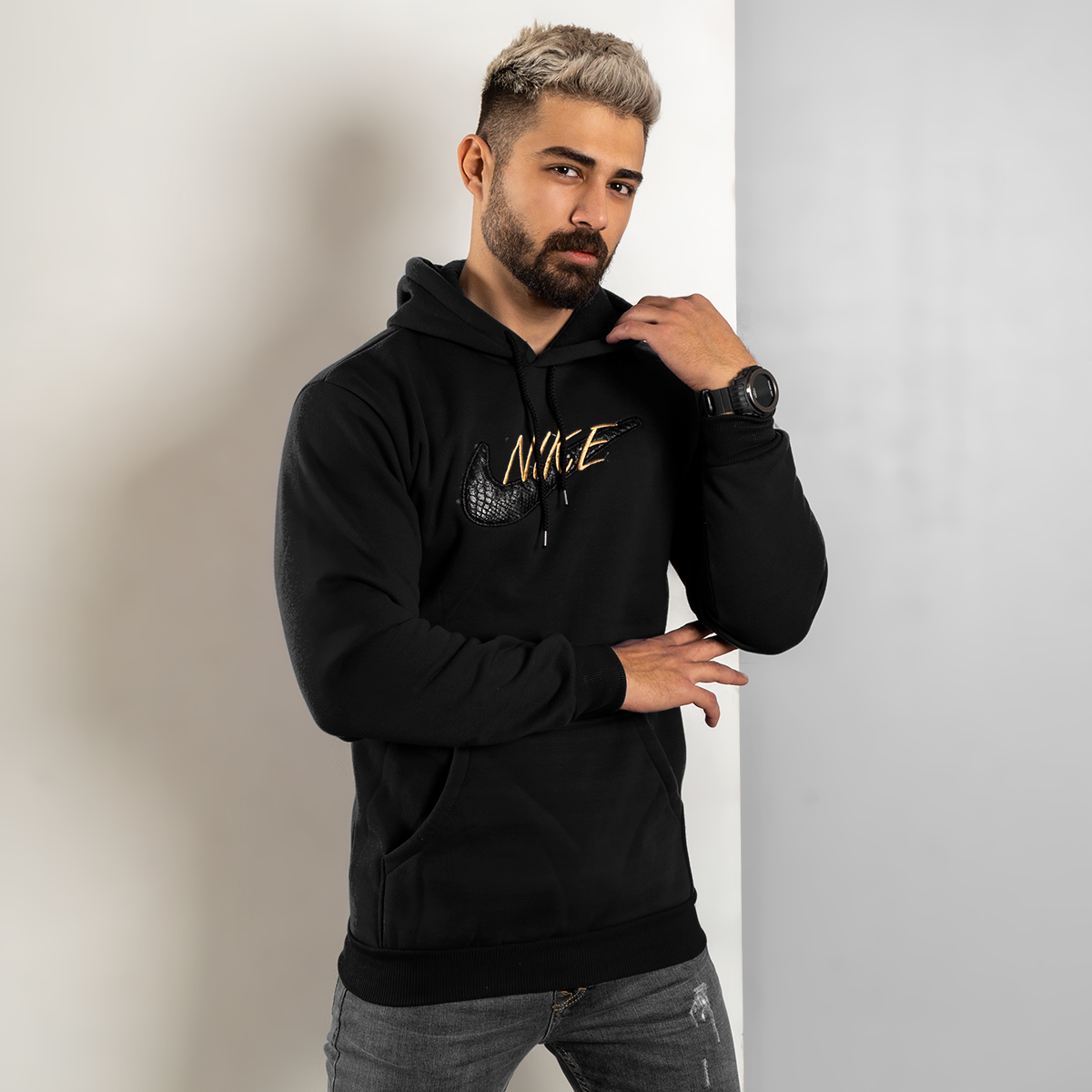 هودی Nike مشکی مردانه مدل Henry