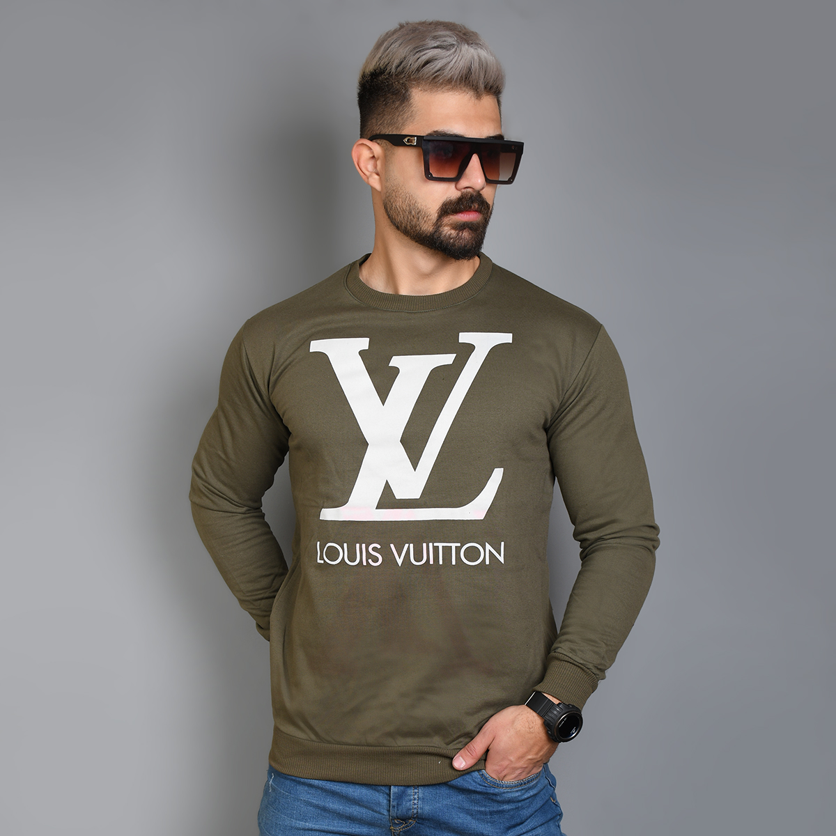 دورس مردانه LV سبز مدل Adrian