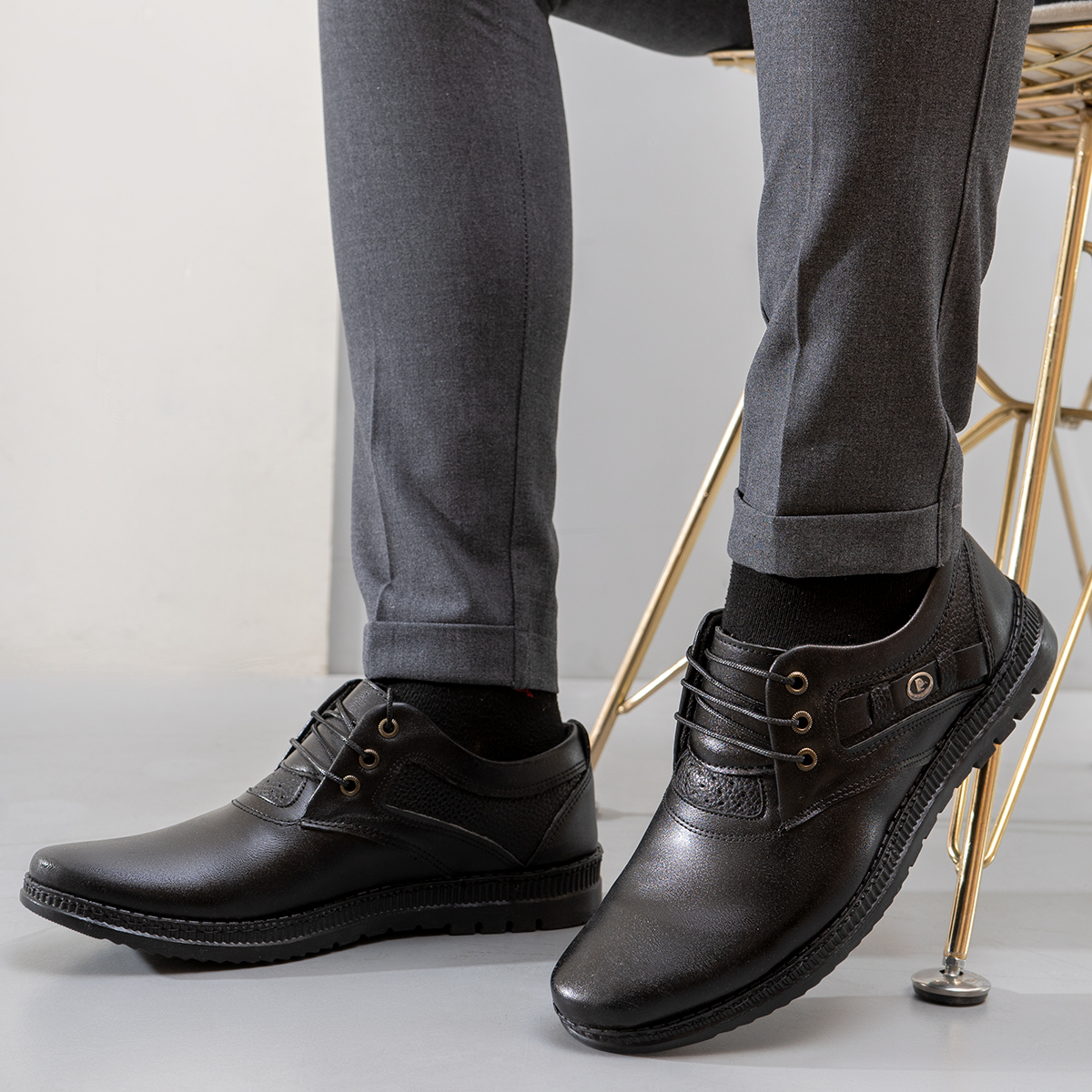 کفش رسمی مردانه مشکی مدل Balino