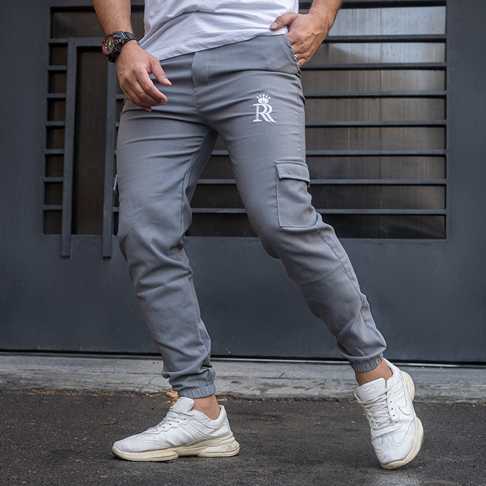 شلوار اسلش طوسی مردانه مدل R15