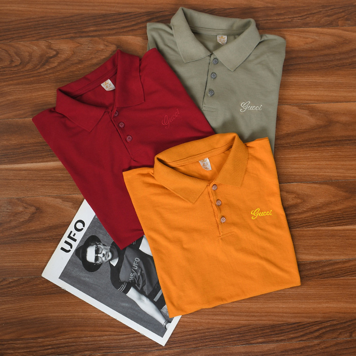 تیشرت مردانه GUCCI خردلی مدل WALO