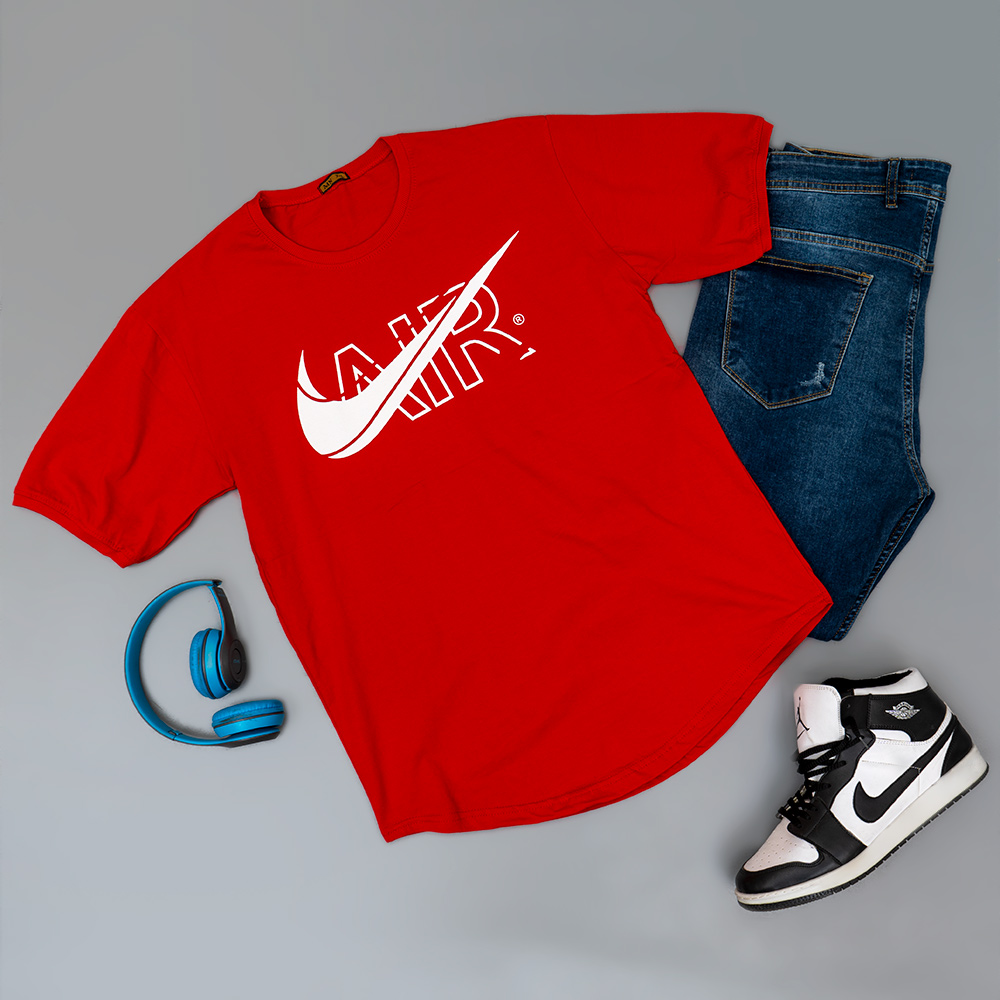تیشرت مردانه NIKE AIR قرمز مدل ROKO