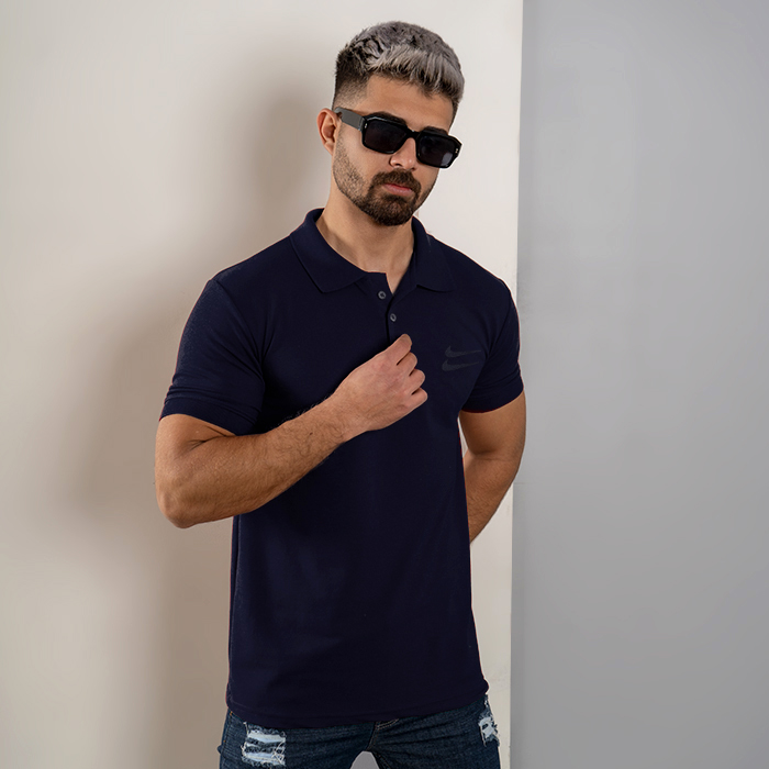 تیشرت مردانه نایک سرمه ای مدل LOMA