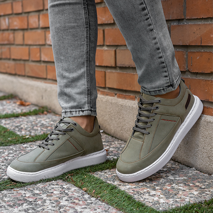 کفش تخت مردانه سبز مدل Salin