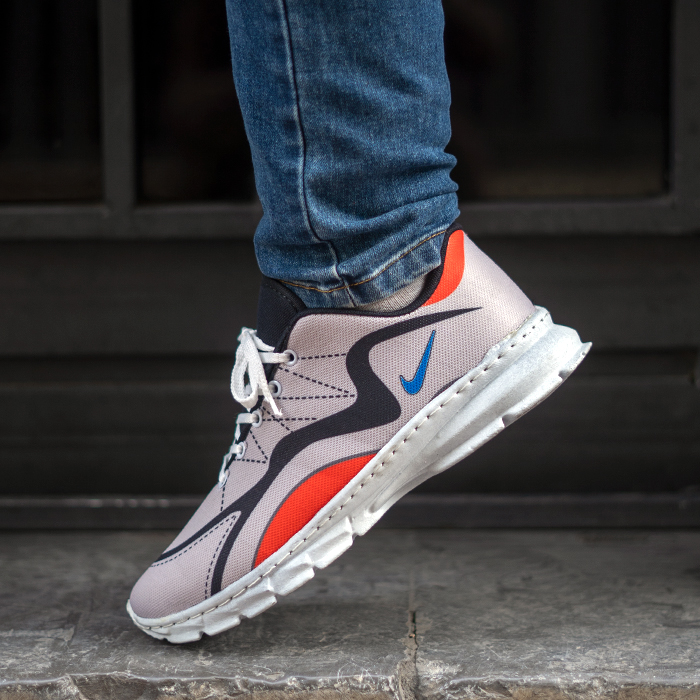 کفش ورزشی مردانه (T) نایک طوسی مدل KAVINO