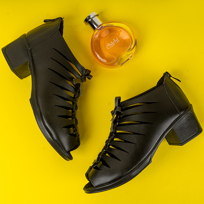 صندل زنانه مشکی مدل Homa