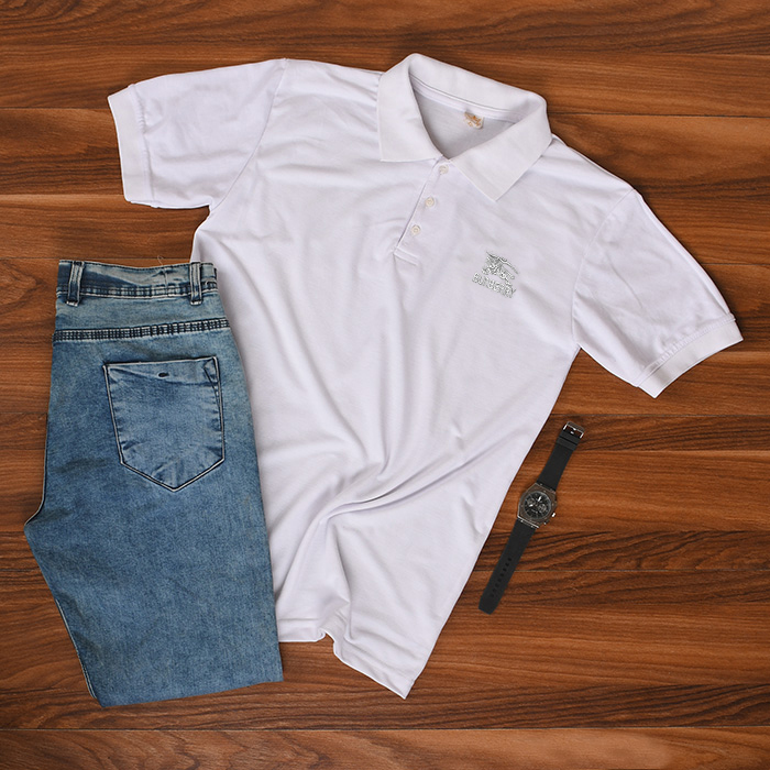 تیشرت مردانه سفید مدل burberry