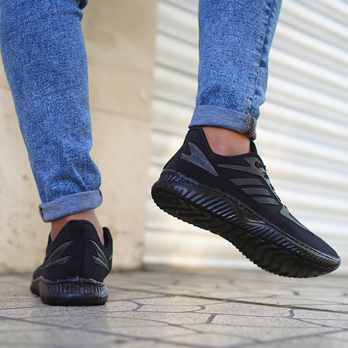 کفش ورزشی مردانه آدیداس مشکی (زیره مشکی) مدل zarax