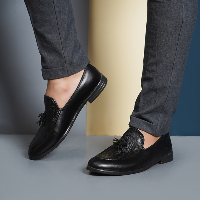 کفش کالج مردانه مشکی مدل Yona