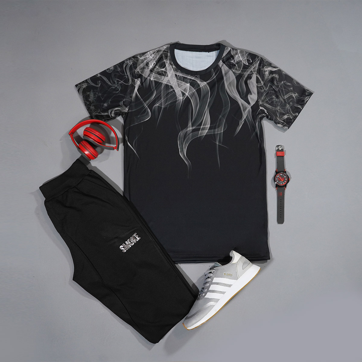 ست تیشرت شلوار مردانه مدل smoke