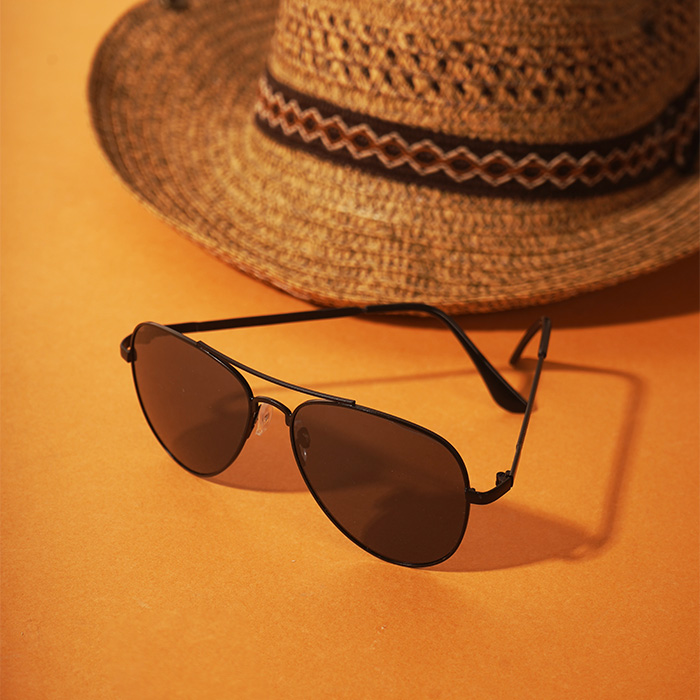 عینک مشکی صفحه مشکی مدل polar