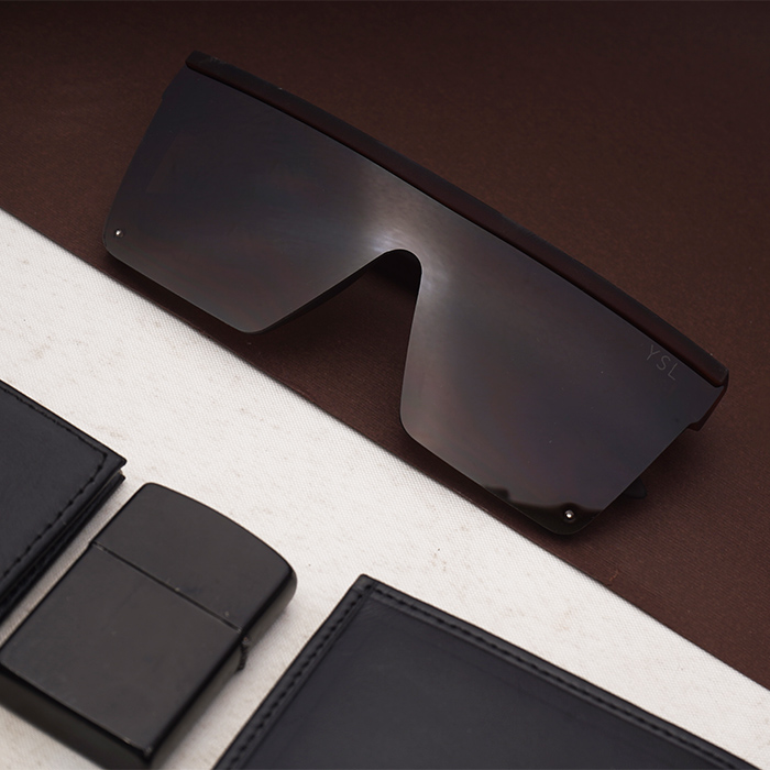 عینک آفتابی قهوه ای مات مدل ysl